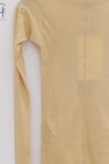 BASERANGE ribbed cotton long-sleeved top T-shirt TTPAL series collection France BAS-TTPAL-RB-SP25-HEN YELLOW TTPAL-RB-000